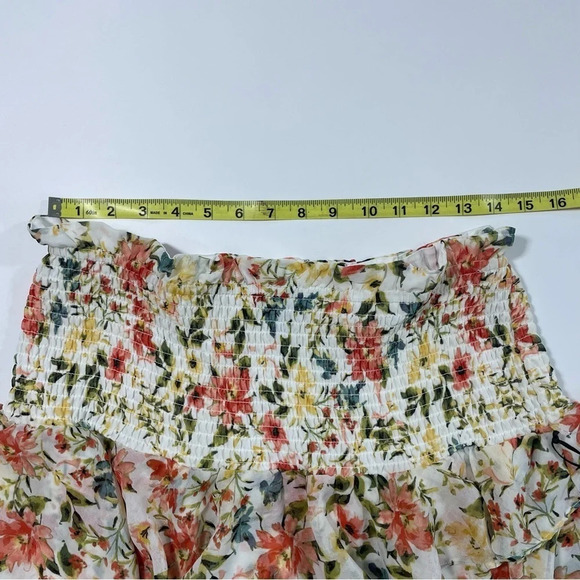 New 1 State Mini Chiffon Ruffle Skirt Daybreak Watercolor - Picture 7 of 7
